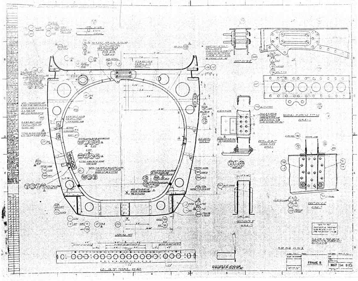 Spitfire MkI II Type 300 Blueprints 30027 0 G Frame 8 A4 Photo Print
