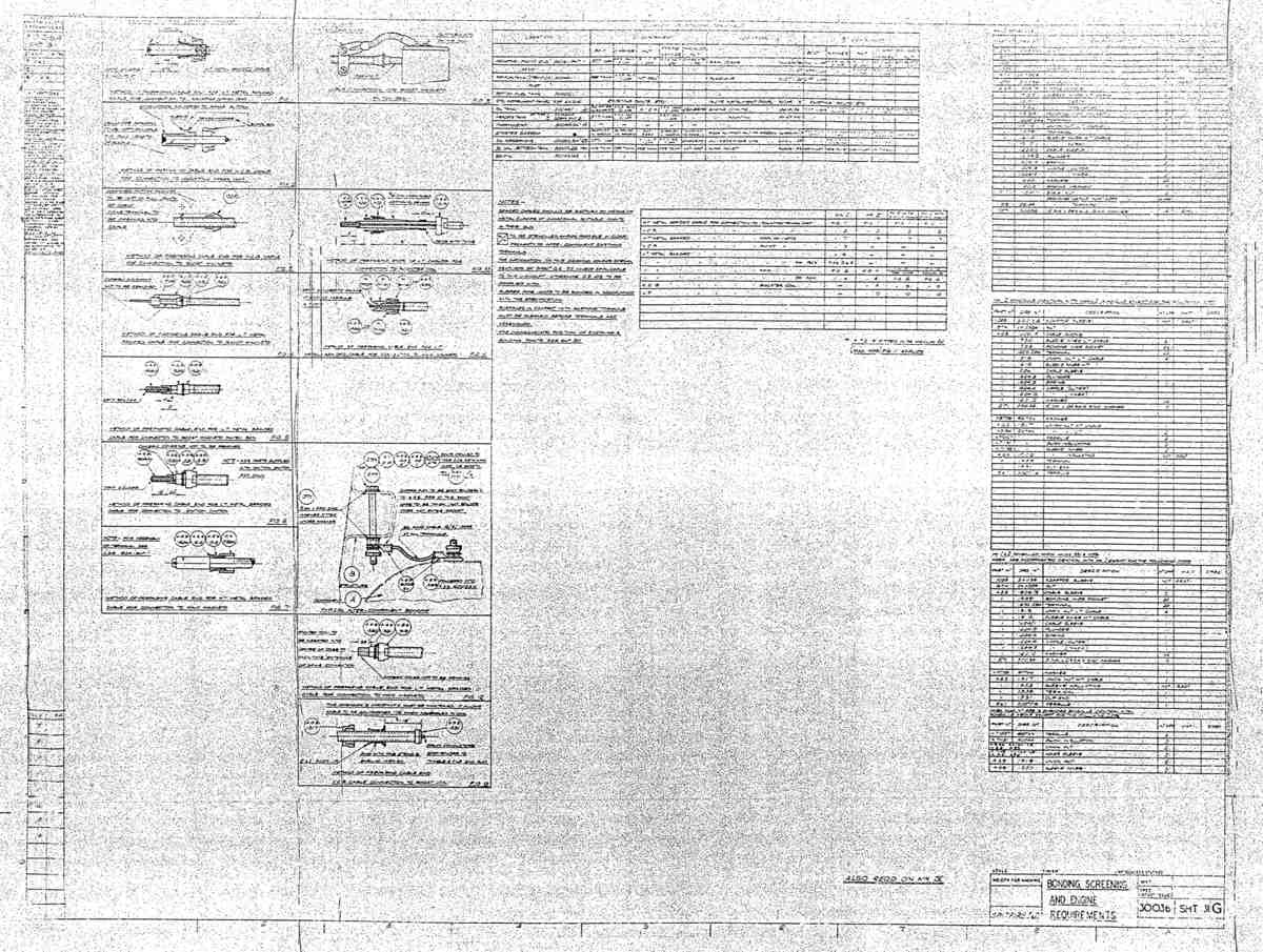 Spitfire MkI II Type 300 Blueprints 30036 31 G Bonding Screening and Engine Requirements A4 Photo Print