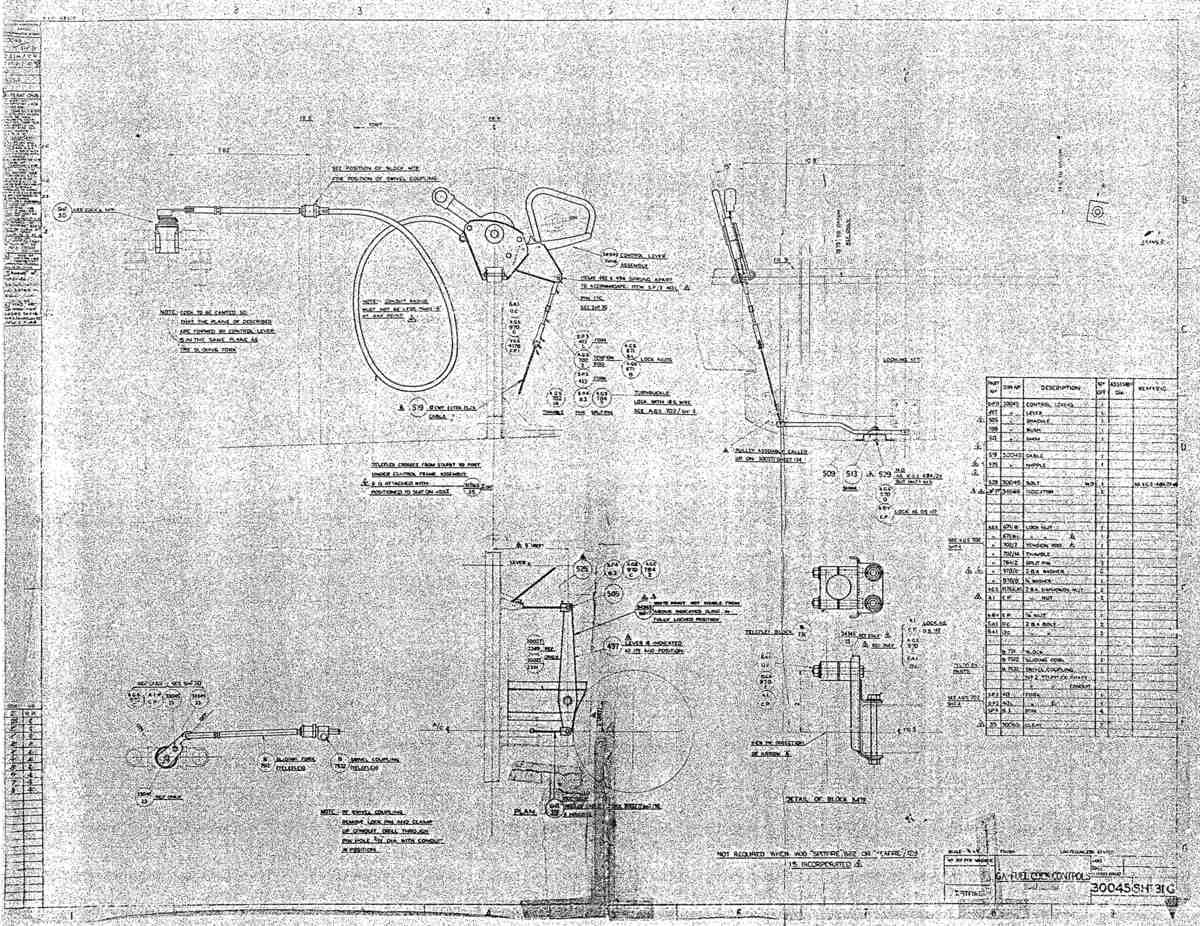 Spitfire MkI II Type 300 Blueprints 30045 31 G GA Fuel Cock Controls A4 Photo Print