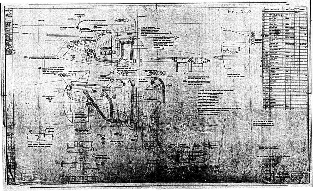 Spitfire MkI II Type 300 Blueprints 30047 1 H Oil System Merlin G Type Engine A4 Photo Print
