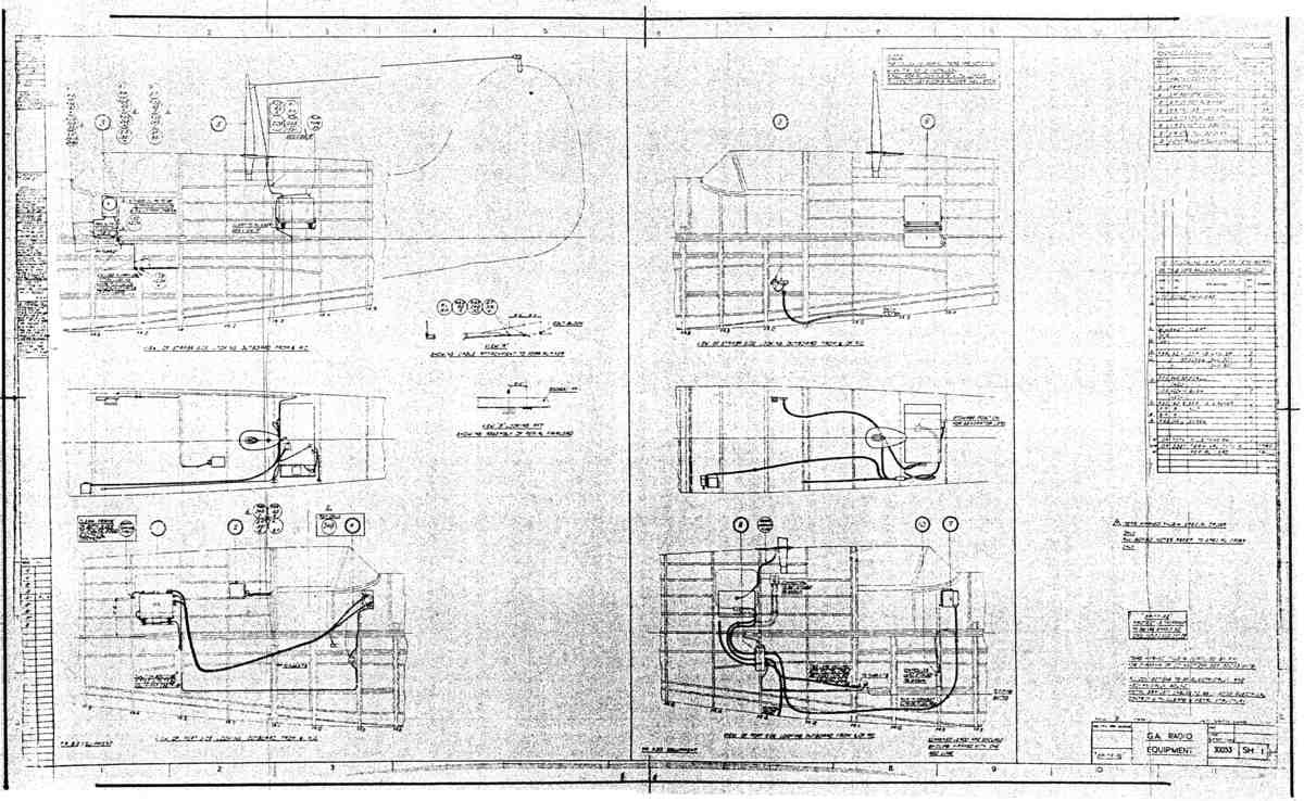 Spitfire MkI II Type 300 Blueprints 30053 1 H GA Radio Equipment A4 Photo Print