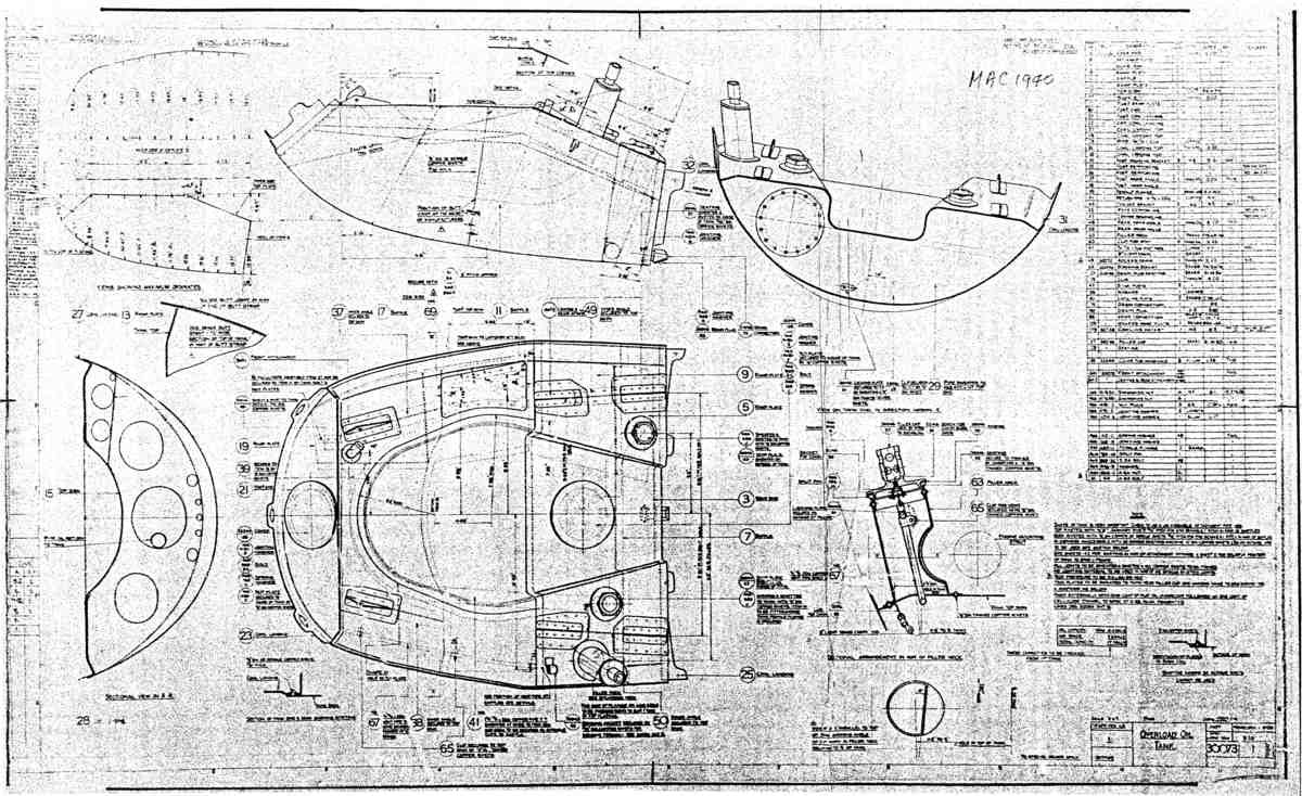 Spitfire MkI II Type 300 Blueprints 30073 0 H Overload Oil Tank A4 Photo Print