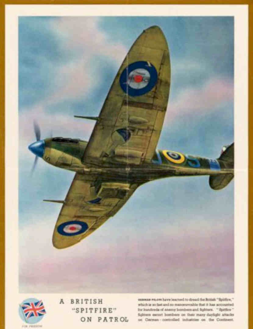 Spitfire Patrol Union Vintage Retro Advert Poster A4 Photo Print