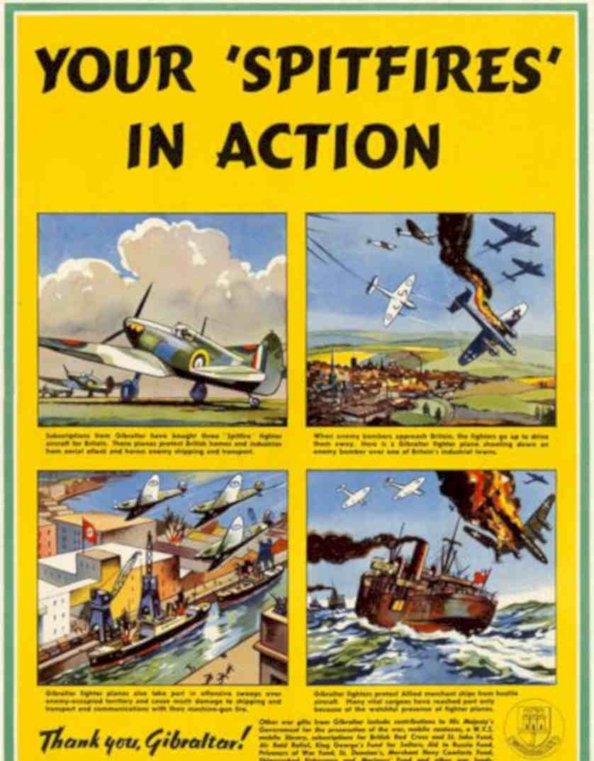 Spitfire Planes War Vintage Retro Advert Poster A4 Photo Print