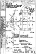 Spitfire Type 337 Mk IV Blueprints 33727 221 B Rear Spar Attachment Fitting A4 Photo Print