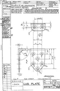 Spitfire Type 337 Mk IV Blueprints 33727 281282Lug Plate A4 Photo Print