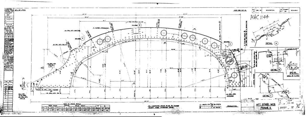 Spitfire Type 337 Mk IV Blueprints 33727 57 E Aft Starboard Web Frame 11 A4 Photo Print