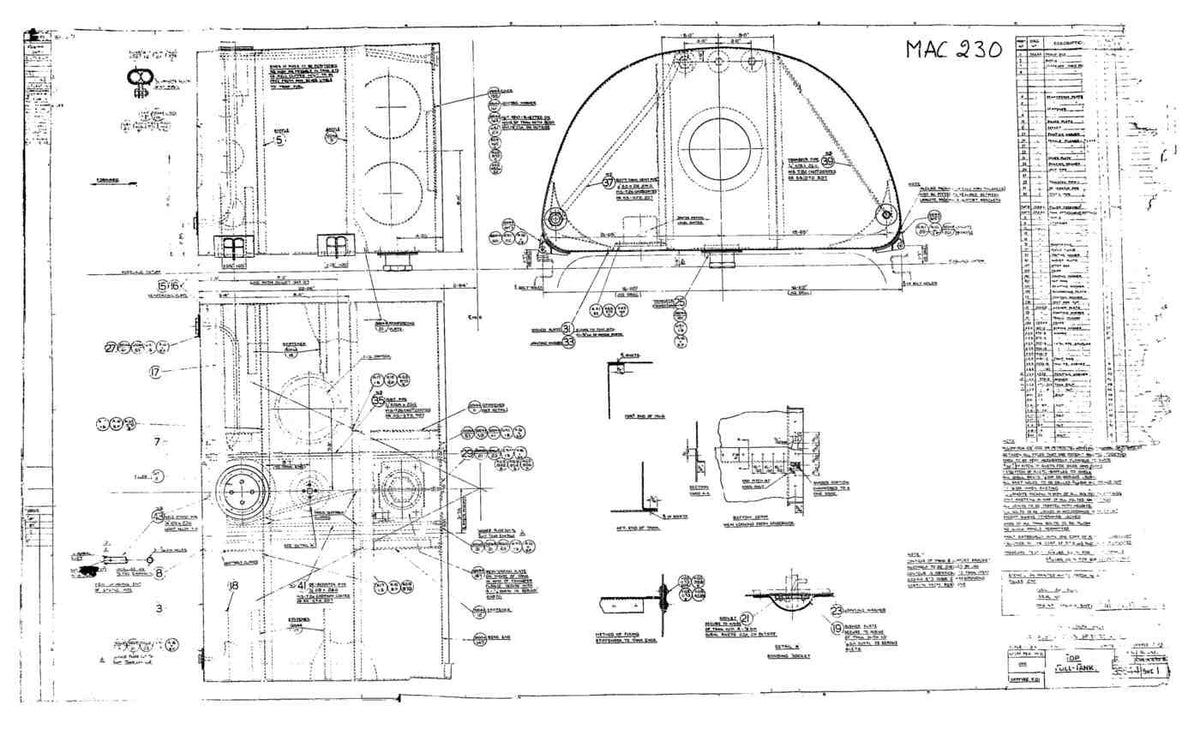 Spitfire Type 356 MK 212224 Blueprints 35644 1Top Fuel Tank A4 Photo Print