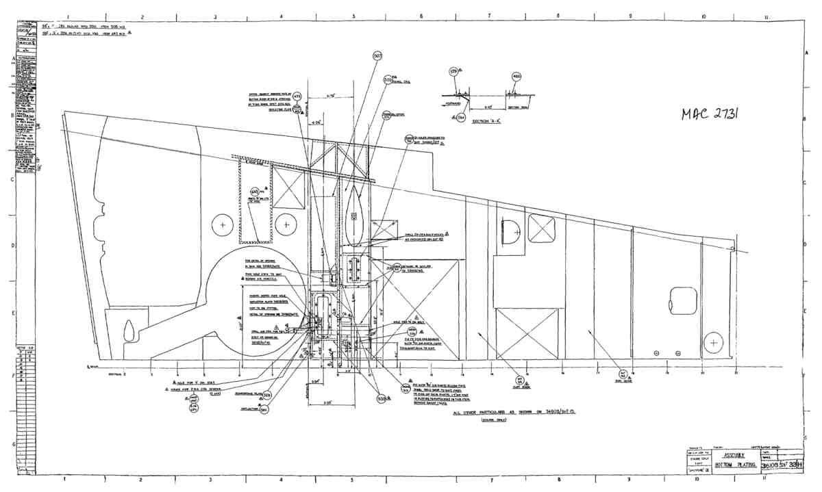 Spitfire Type 361 Mk IX Blueprints 36108 33 H Assembly Bottom Plating A4 Photo Print