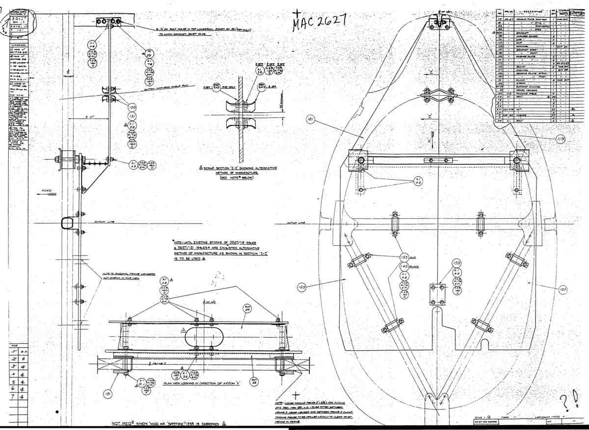Spitfire Type 361 Mk IX Blueprints 36127 23  GA of Armour Plate Fr 11 A4 Photo Print