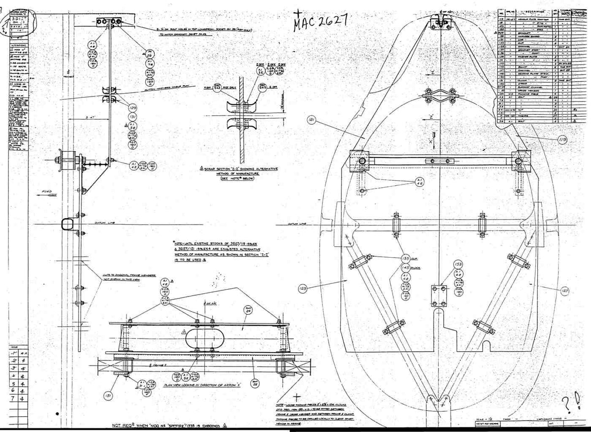 Spitfire Type 361 Mk IX Blueprints 36127 23GA of Armour Plate Fr 11 A4 Photo Print