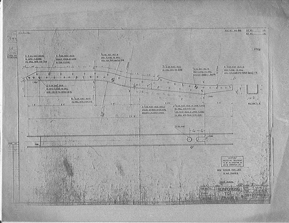 Spitfire Type 361 Mk IX Blueprints 36127 295,296 D Reinforcing to Frame 11.tif