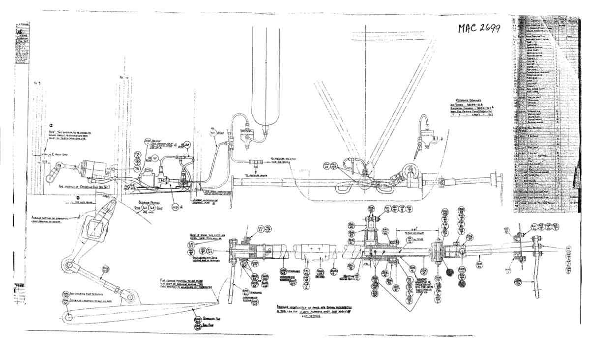 Spitfire Type 361 Mk IX Blueprints 36141 X  GA of Radiator Flap Controls A4 Photo Print