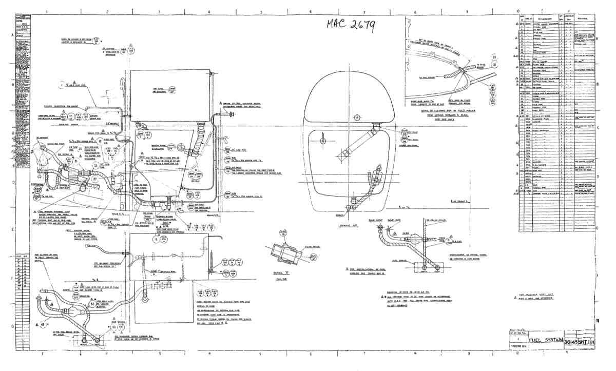 Spitfire Type 361 Mk IX Blueprints 36145 1 H Fuel System A4 Photo Print