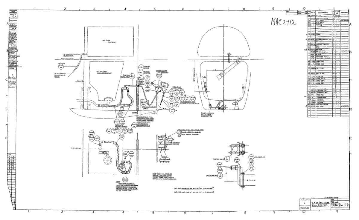 Spitfire Type 361 Mk IX Blueprints 36145 12 H GA of Jettison Fuel System A4 Photo Print