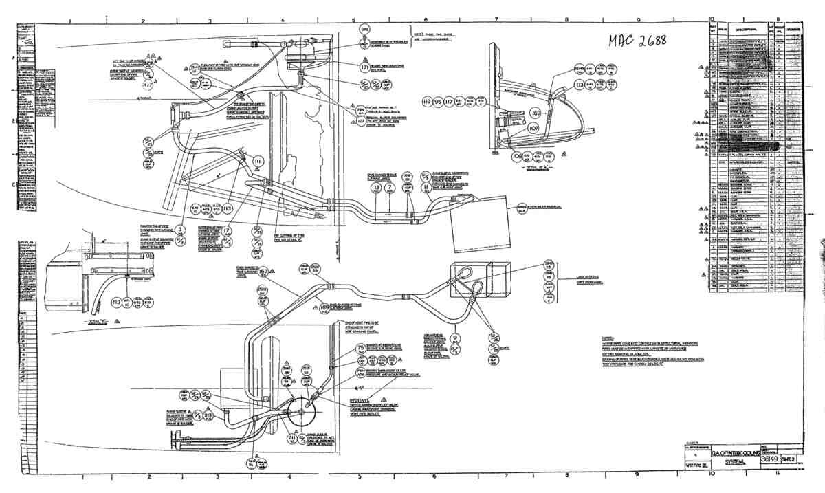 Spitfire Type 361 Mk IX Blueprints 36149 2  GA of Intercooling System A4 Photo Print
