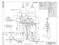 Spitfire Type 361 Mk IX Blueprints 36159 8 G Assy of air system components and air cylinders A4 Photo Print