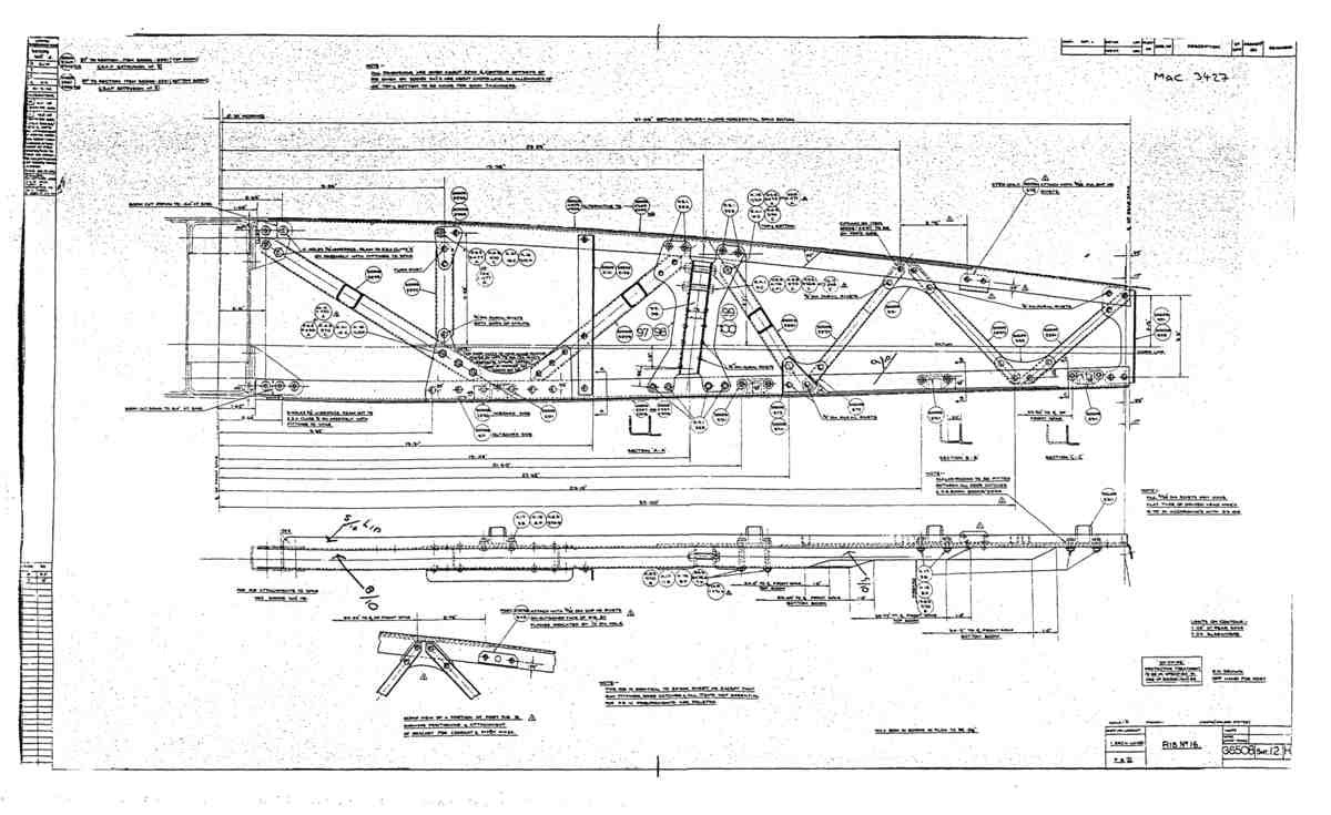 Spitfire Type 365 MKXI Blueprints 36508 12 H Rib No 16 A4 Photo Print