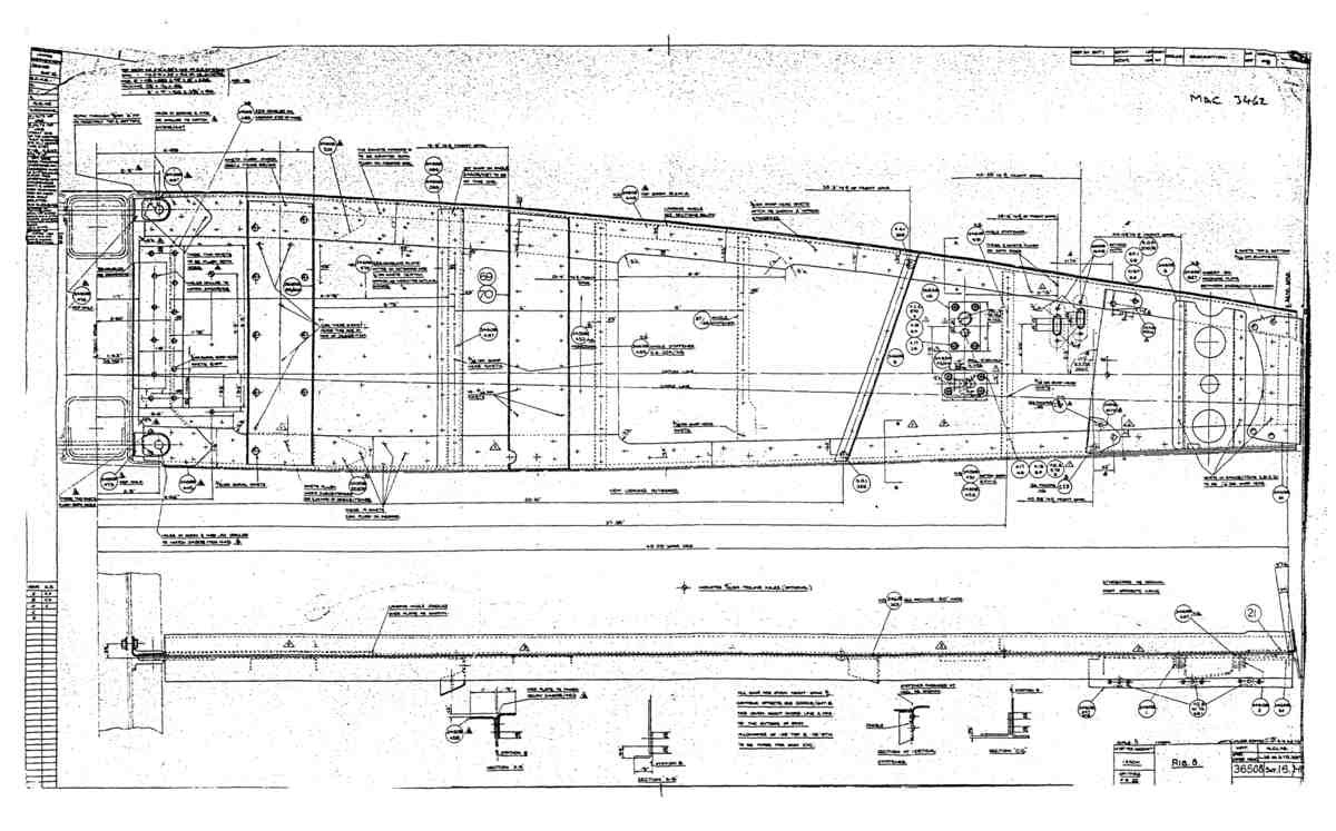 Spitfire Type 365 MKXI Blueprints 36508 16 H Rib 8 A4 Photo Print