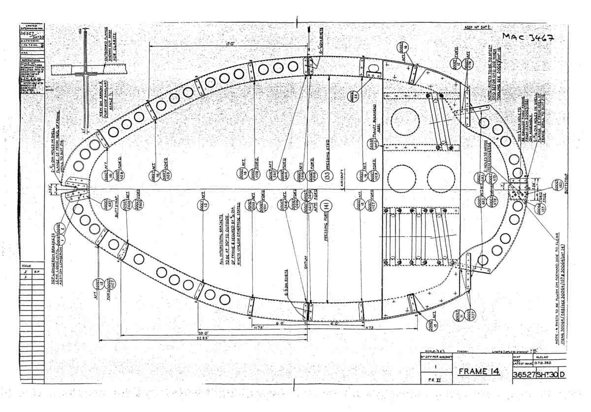 Spitfire Type 365 MKXI Blueprints 36527 30 D Frame 14 A4 Photo Print
