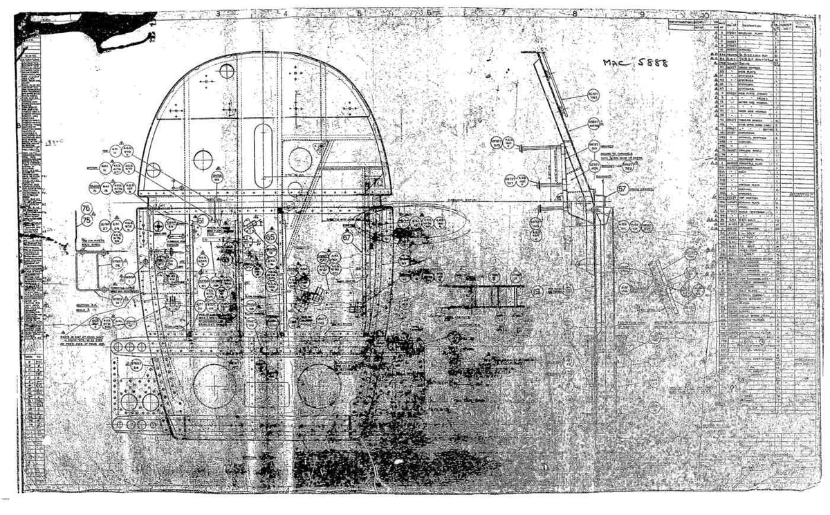 Spitfire Type 379 MKXIV Blueprints 37927 xFrame 5 Griffon engine A4 Photo Print