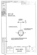 Spitfire Type 379 MKXIV Blueprints 37939 11 B Gear Wheel Driver A4 Photo Print