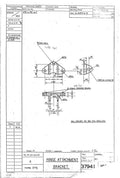 Spitfire Type 379 MKXIV Blueprints 37941 169  Hinge Attachment Bracket A4 Photo Print