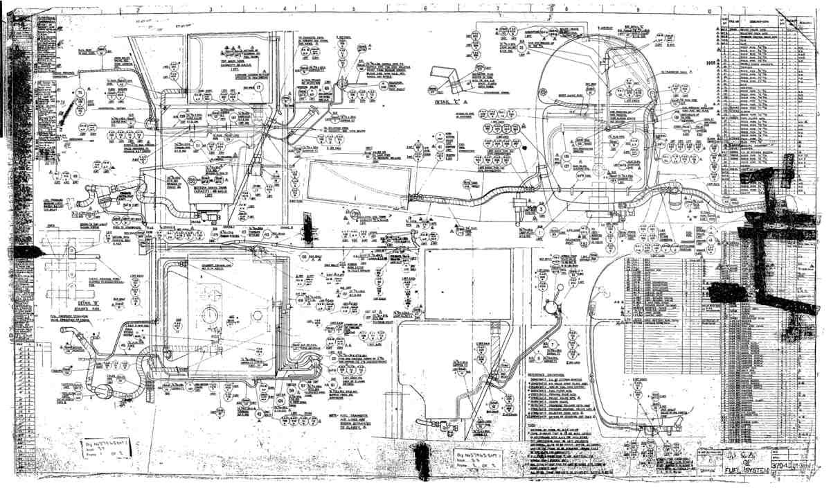 Spitfire Type 379 MKXIV Blueprints 37945 1 H GA of Fuel System A4 Photo Print