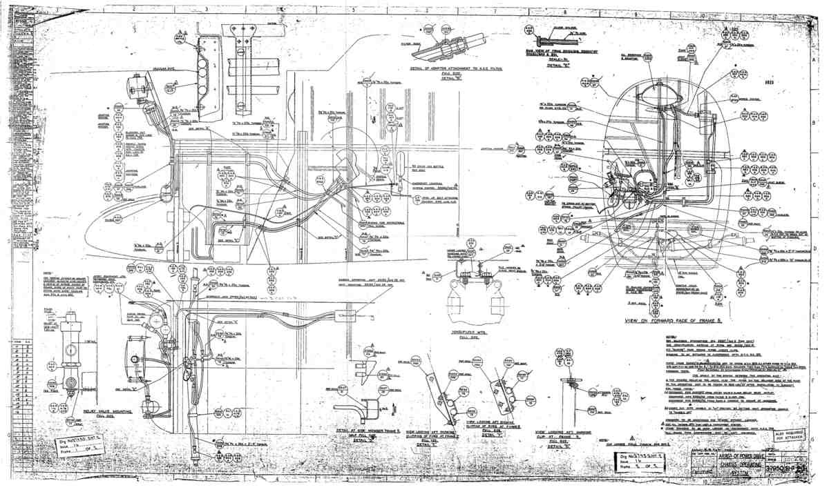Spitfire Type 379 MKXIV Blueprints 37950 2 H Arrangement of Power drive Chassis Operating System A4 Photo Print
