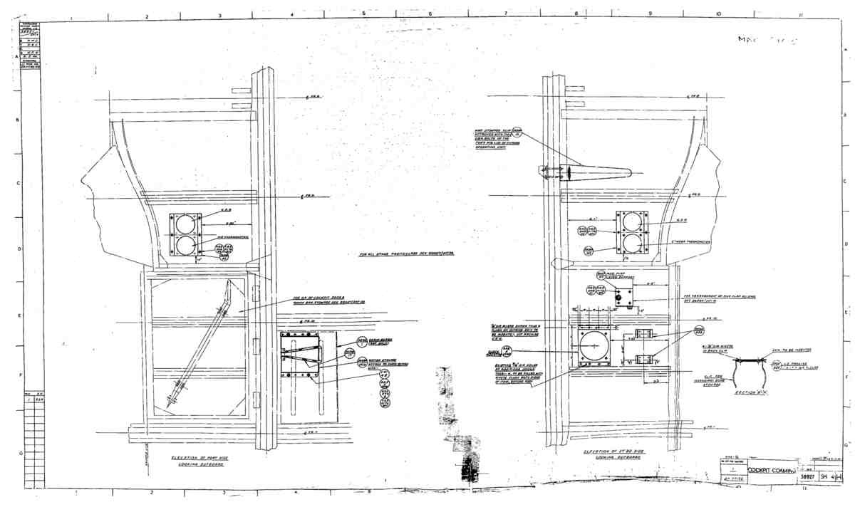 Spitfire Type 389 Mk XIX Blueprints 38927 4 H Cockpit Coaming A4 Photo Print
