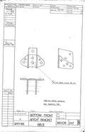 Spitfire Type 390 Mk XIX Blueprints 39008 247 B Bottom Attachment Bracket Rib9 A4 Photo Print