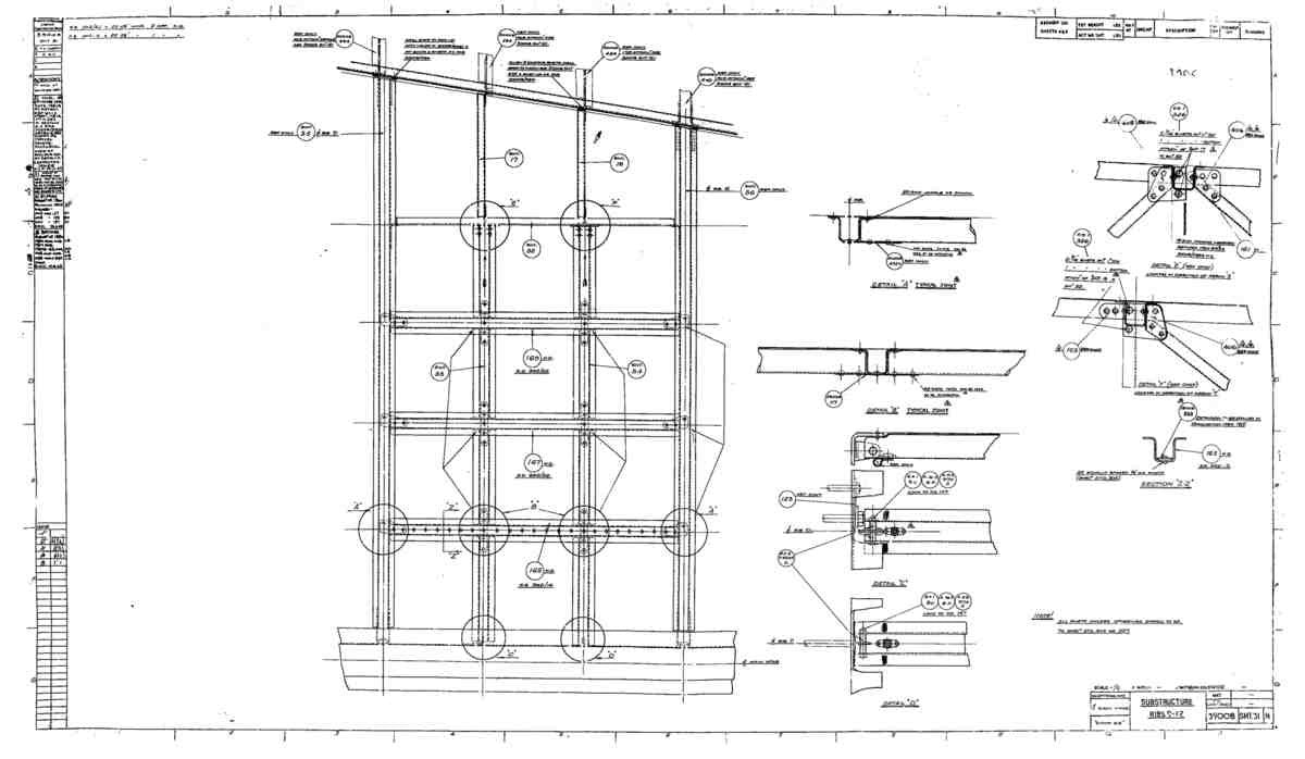 Spitfire Type 390 Mk XIX Blueprints 39008 31 H Substructure Ribs 9 12 A4 Photo Print