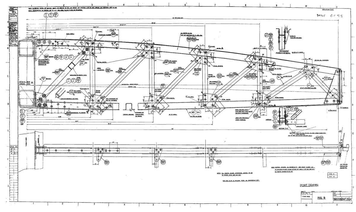 Spitfire Type 390 Mk XIX Blueprints 39008 35 H Rib 9 A4 Photo Print