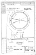 Spitfire Type 390 Mk XIX Blueprints 39008 447 B Retaining Ring A4 Photo Print