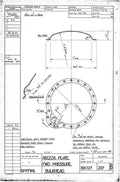 Spitfire Type 390 Mk XIX Blueprints 39027 237 B Recess plate FWD Pressure Bulkhead A4 Photo Print
