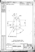 Spitfire Type 390 Mk XIX Blueprints 39027 371 B Cover PLate A4 Photo Print