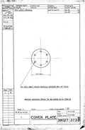 Spitfire Type 390 Mk XIX Blueprints 39027 373 B Cover Plate A4 Photo Print