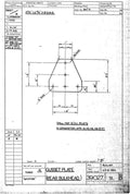 Spitfire Type 390 Mk XIX Blueprints 39027 51 B Gusset Plate Rear Bulkhead A4 Photo Print