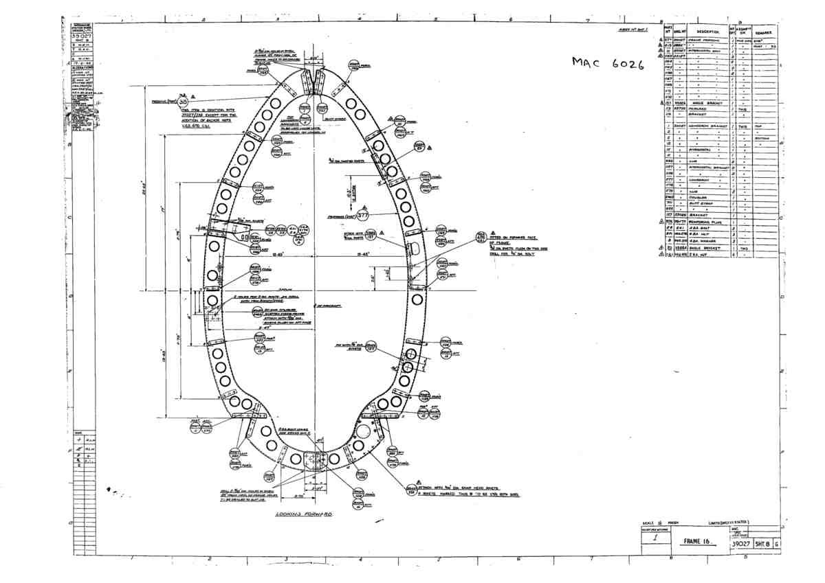 Spitfire Type 390 Mk XIX Blueprints 39027 8 G Frame 16 A4 Photo Print