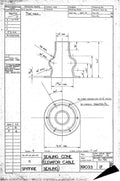 Spitfire Type 390 Mk XIX Blueprints 39033 17 B Sealing Cone elevator cable sealing A4 Photo Print