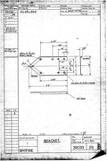 Spitfire Type 390 Mk XIX Blueprints 39033 29 B Bracket A4 Photo Print