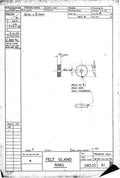 Spitfire Type 390 Mk XIX Blueprints 39033 61 B Felt Gland Ring A4 Photo Print