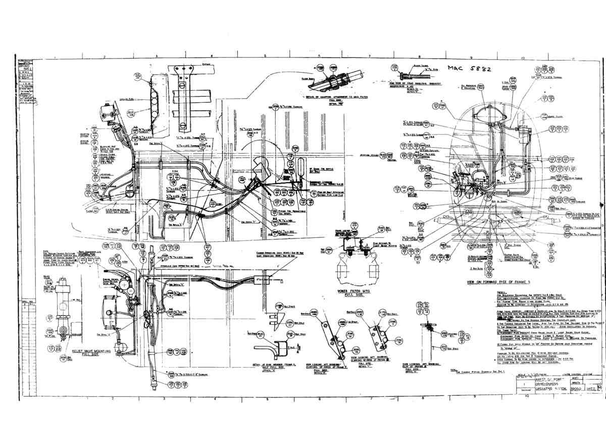 Spitfire Type 390 Mk XIX Blueprints 39050 2 H Arrangement of Power Drive Chassis Operating System A4 Photo Print