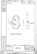 Spitfire Type 390 Mk XIX Blueprints 39086 99 B Pipe Clip A4 Photo Print