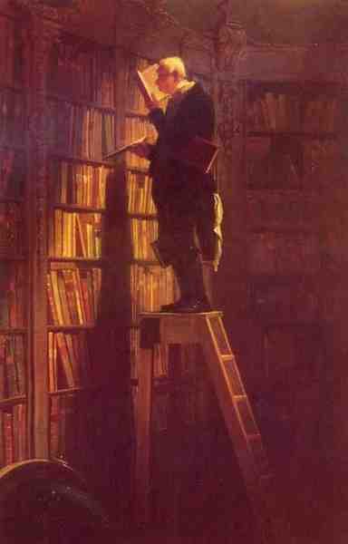 Spitzweg Carl The Bookworm A4 Photo Print