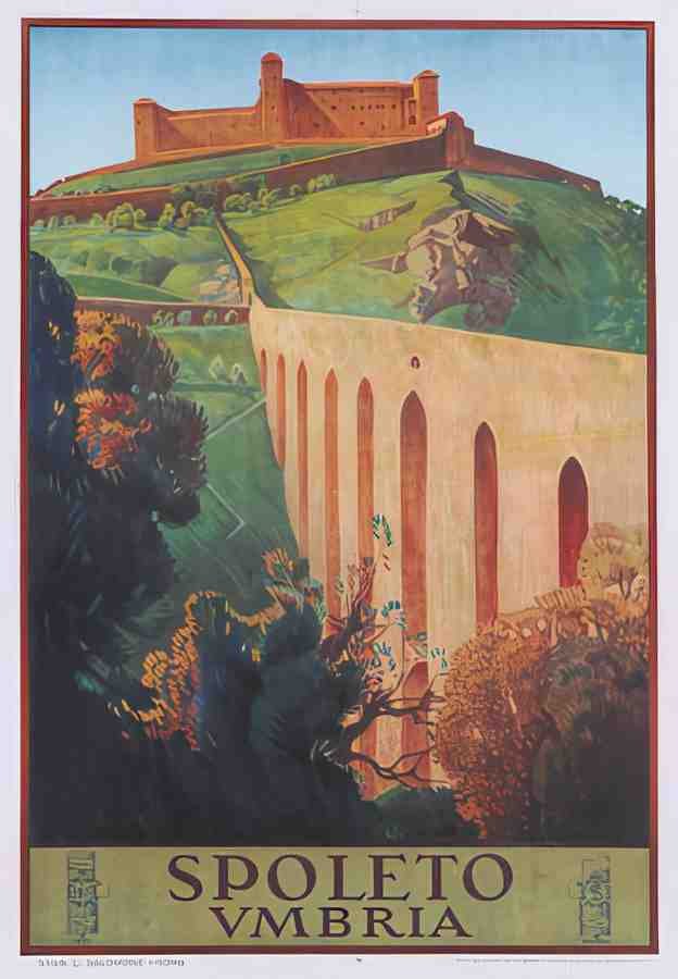 Spoleto Vintage Advert A4 Photo Print