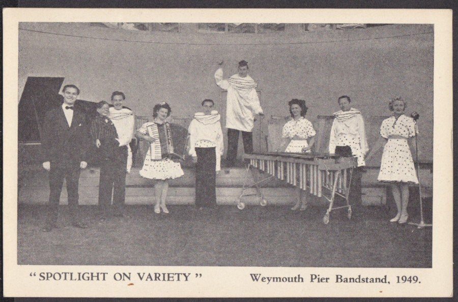 Spotlight On Variety Performers Weymouth Pier Bandstand 1949 Vintage A4 Photo Print