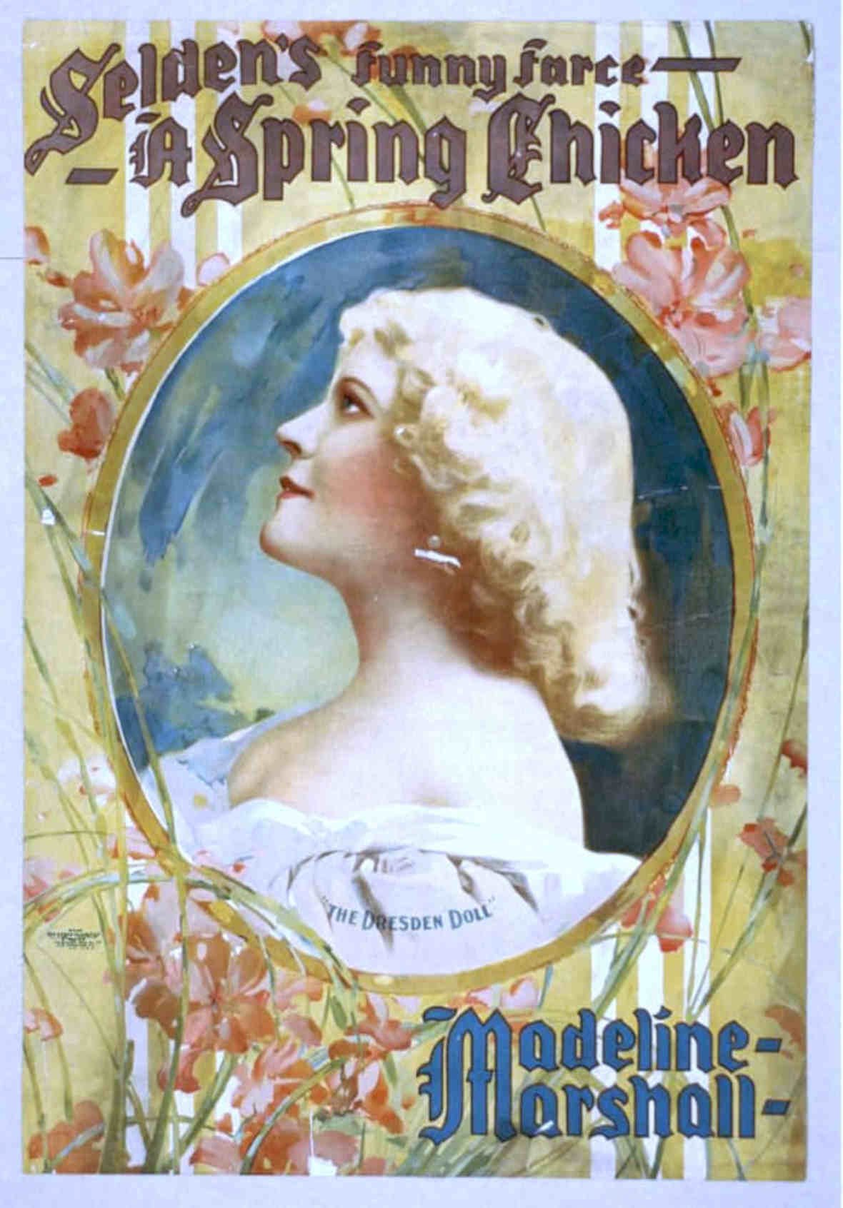Spring Chicken Poster Vintage Retro Advert Poster A4 Photo Print