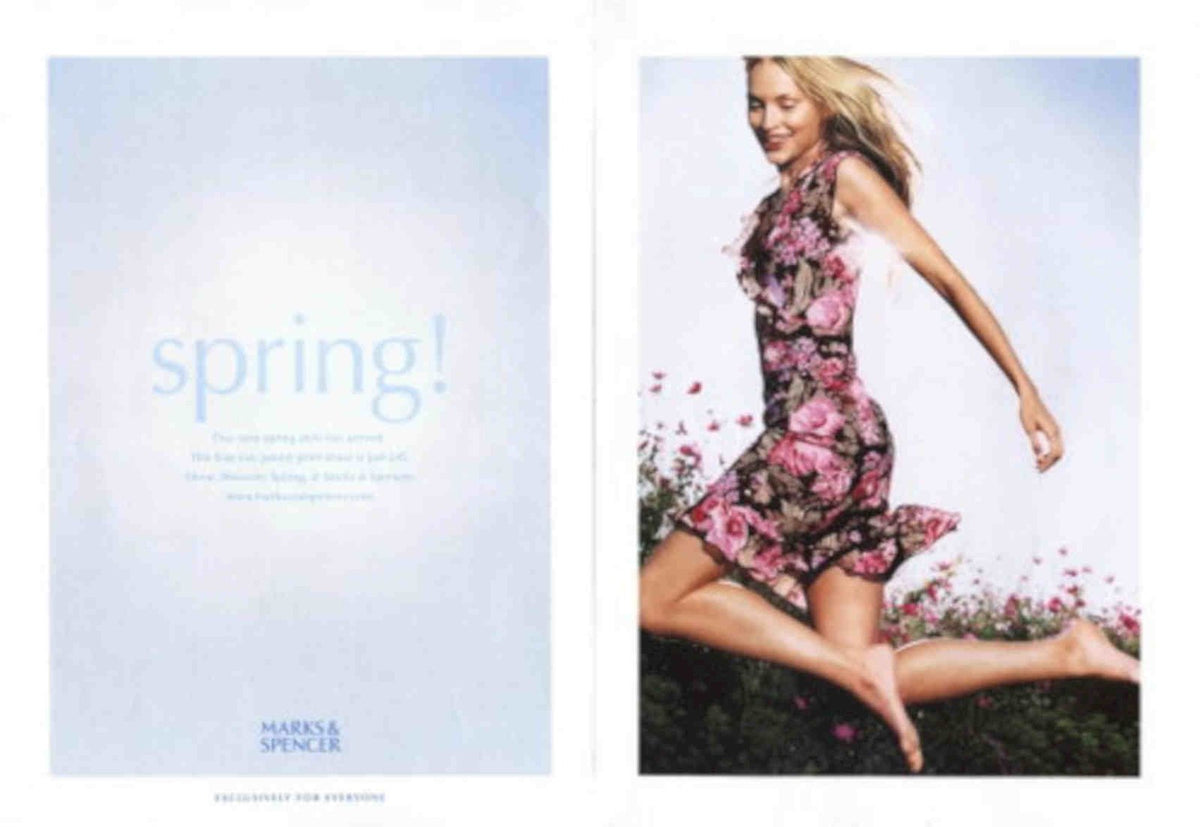 Spring Marks Mspencer Vintage Retro Advert Poster A4 Photo Print