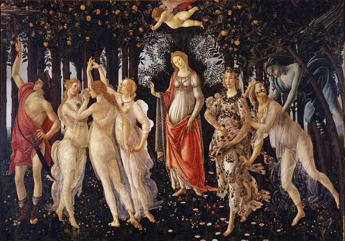 Spring Primavera Botticelli use A4 Photo Print